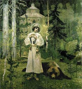 圣塞尔吉乌斯青年 Youth of St. Sergius (1897)，米哈伊尔·涅斯捷罗夫