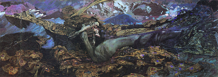 堕落恶魔 Fallen Demon (1901; Moscow,Russian Federation  )，米哈伊尔·弗贝鲁尔