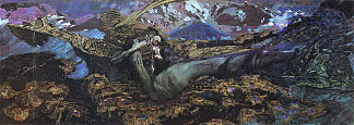 堕落恶魔 Fallen Demon (1901; Moscow,Russian Federation                     )，米哈伊尔·弗贝鲁尔
