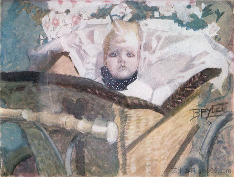 艺术家的儿子 Artist's son (1901; Moscow,Russian Federation  )，米哈伊尔·弗贝鲁尔