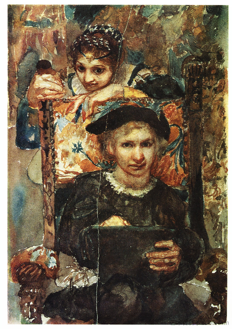 哈姆雷特和奥菲莉亚 Hamlet and Ophelia (1883),米哈伊尔·弗贝鲁尔