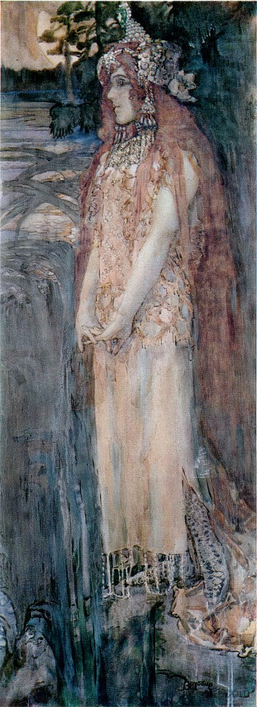 Nadezhda Zabela-Vrubel 飾演 Princess Volkhova Nadezhda Zabela-Vrubel as Princess Volkhova (1898; Russian Federation ),米哈伊尔·弗贝鲁尔