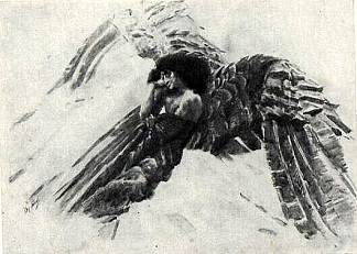 飞行恶魔 The Flying Demon (c.1890)，米哈伊尔·弗贝鲁尔