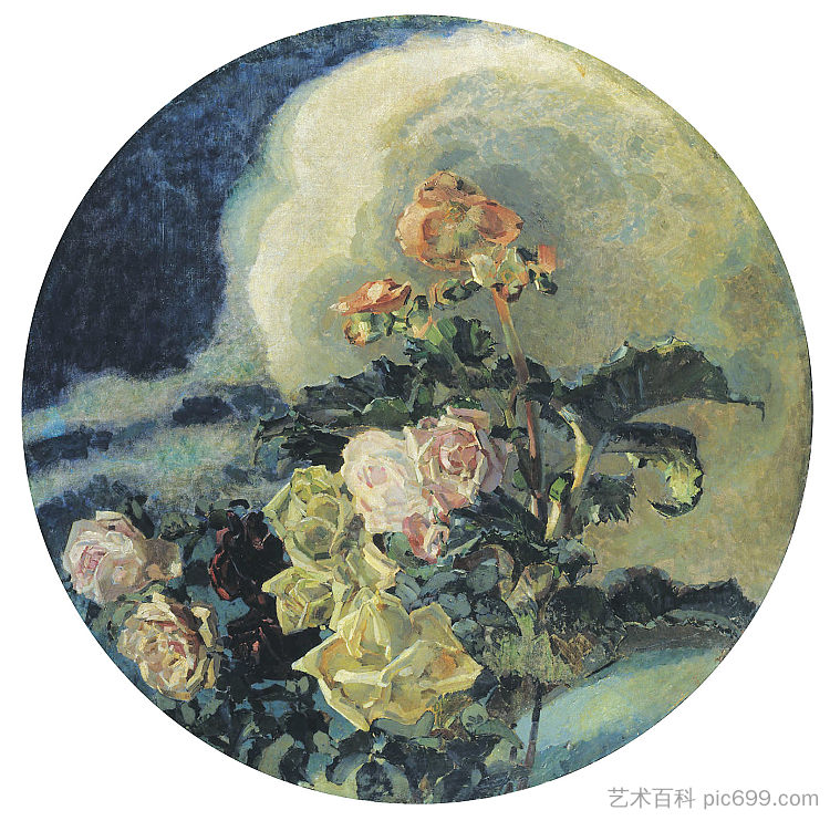 黄玫瑰 Yellow roses (1894)，米哈伊尔·弗贝鲁尔