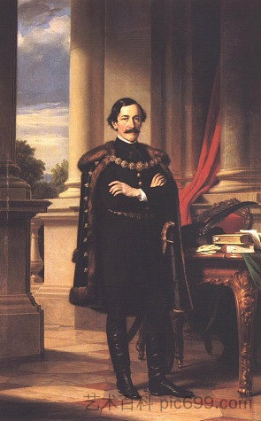 拉斯洛·泰勒基的立像 Standing Portrait of László Teleki (1861)，詹姆斯·威尔逊·卡迈克尔