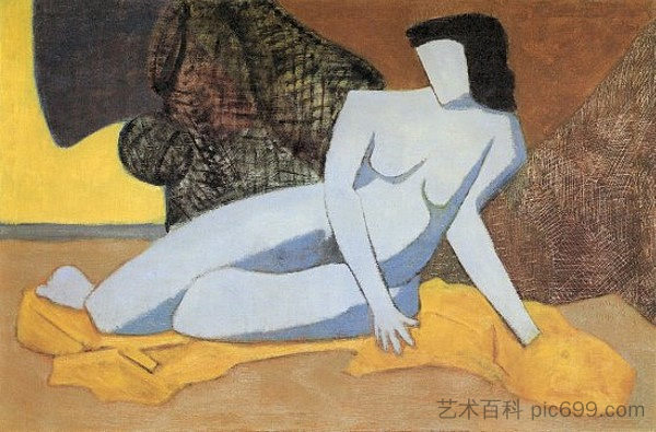 蓝色裸体 Blue Nude (1947)，米尔顿·埃弗里