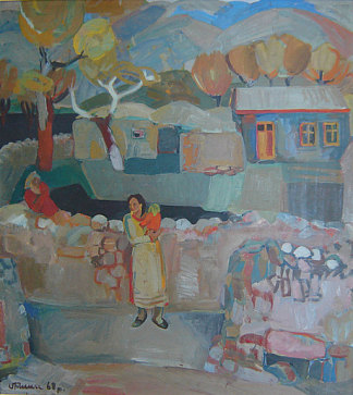 贾朱尔村的场景 Scene in village Jajur (1968)，阿维蒂相矿山