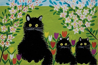 三只黑猫 Three Black Cats (1955; Canada                     )，莫德·刘易斯