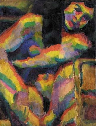 同色裸体 Synchromist Nude (1913)，摩根·拉塞尔