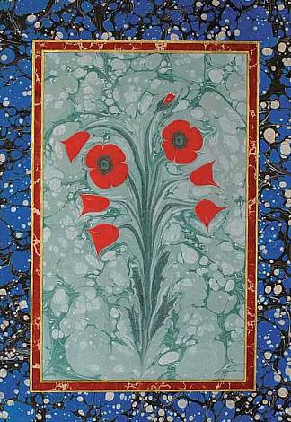 花卉大理石花纹 Çiçekli Ebru，穆斯塔法·杜兹贡曼