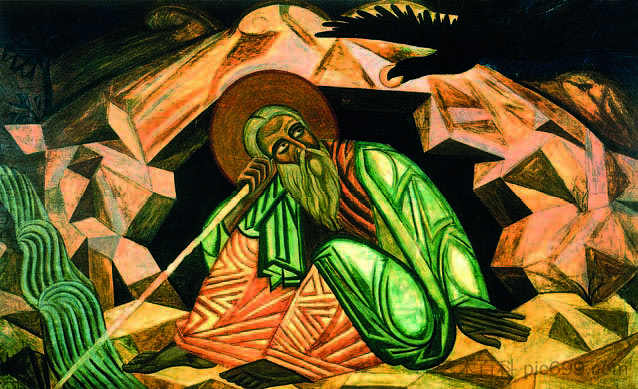 先知以利亚 Prophet Elijah (1913; Lviv,Ukraine  )，米哈伊罗博伊丘克