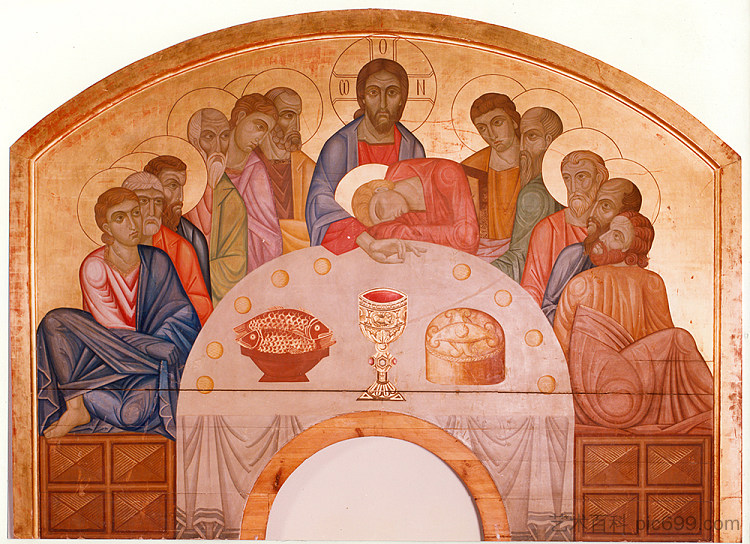 最后的晚餐 The Last Supper (c.1913; Lviv,Ukraine  )，米哈伊罗博伊丘克