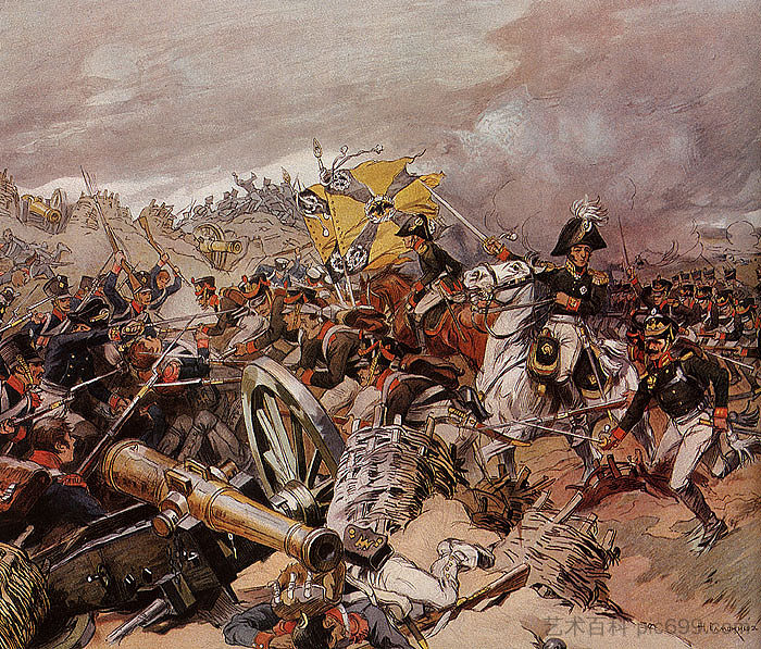 谢瓦尔丁堡垒的袭击 The Attack of the Shevardin Redoubt (1910),米科拉·萨莫基什