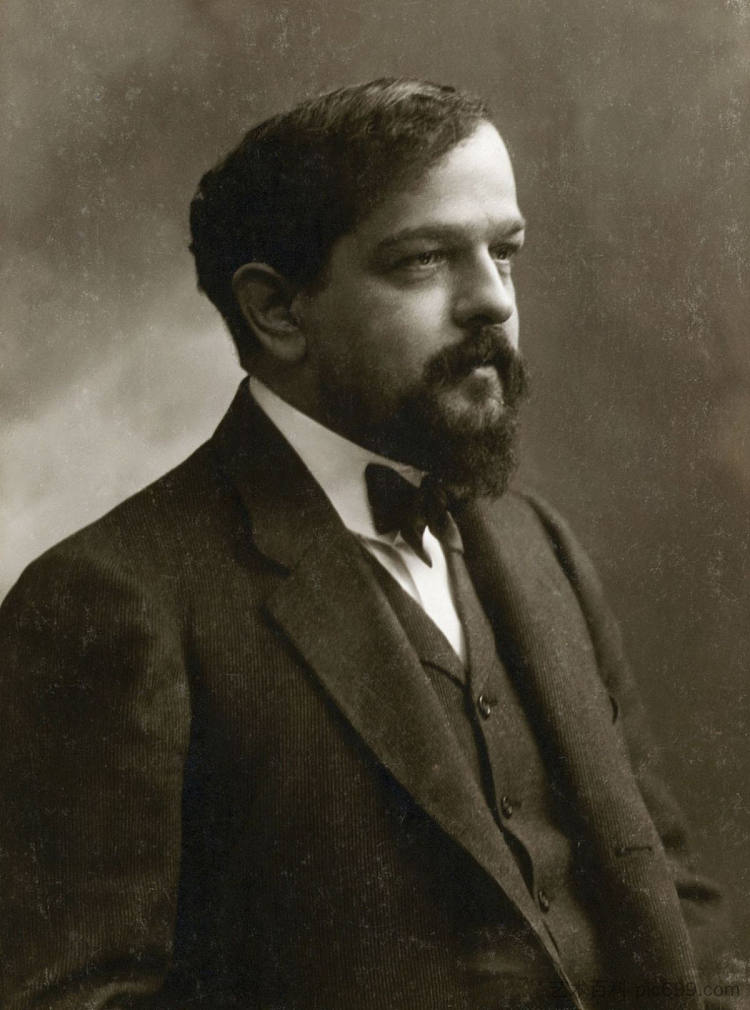 克劳德·德彪西 Claude Debussy (c.1908),菲利克斯·纳达尔