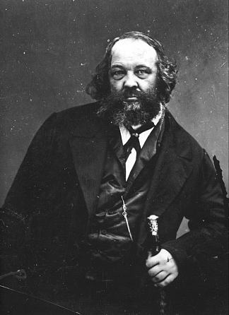 米哈伊尔·巴枯宁 Mikhail Bakunin (c.1860)，菲利克斯·纳达尔