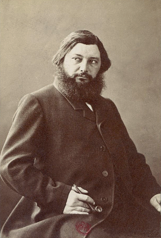 古斯塔夫·库尔贝 Gustave Courbet (c.1860)，菲利克斯·纳达尔