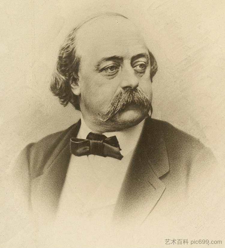 古斯塔夫·福楼拜 Gustave Flaubert (1869)，菲利克斯·纳达尔