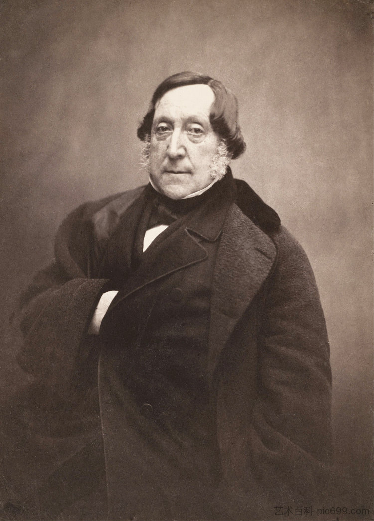 焦阿基诺·罗西尼 Gioacchino Rossini (1857)，菲利克斯·纳达尔