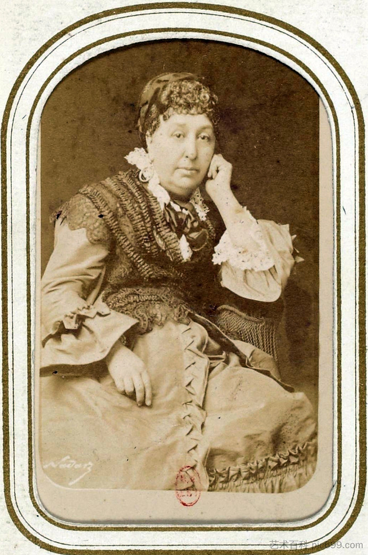 乔治·桑 George Sand (c.1865 - c.1870)，菲利克斯·纳达尔