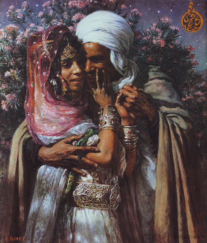 Abdel Ghourem和Nour El Aïn（爱的奴隶和眼睛的光） Abdel Ghourem And Nour El Aïn (slave Of Love And Light Of The Eyes) (1900)，纳斯尔丁·迪内特