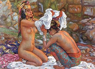 泳 客 Baigneuses (c.1912)，纳斯尔丁·迪内特