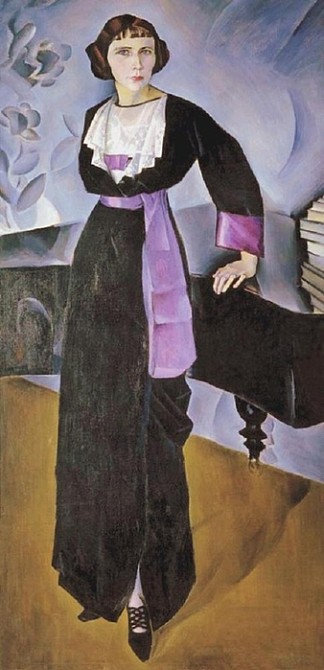 钢琴前的女士 The lady at the piano (1914)，内森·奥尔特曼