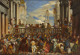 迦拿的婚姻（委罗内塞之后） THE MARRIAGE AT CANA (AFTER VERONESE)，纳撒尼尔磨练年轻人