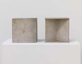 两个立方体（演示立体法） Two Cubes (Demonstrating the Stereometric Method) (1930)，瑙姆·加博