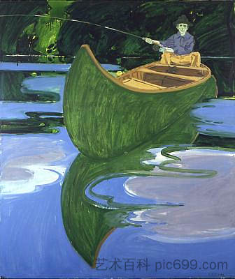 独木舟中的男人.jpg Man in Canoe.jpg (1966)，尼尔·韦利弗