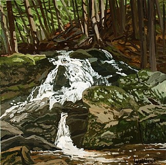 瀑布研究 – 贾姆布鲁克 Study for Falls – Jam Brook (1996)，尼尔·韦利弗