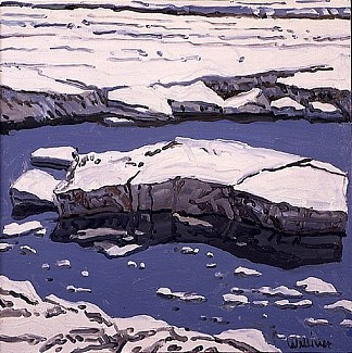 研究冰流，阿拉加什 Study for Ice Flow, Allagash (1996)，尼尔·韦利弗