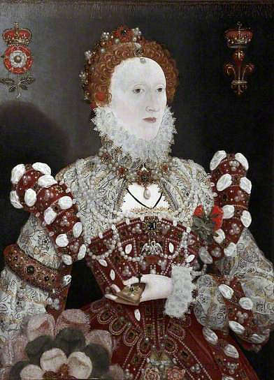 伊丽莎白一世 - 鹈鹕肖像 Elizabeth I - The Pelican Portrait (1575)，尼古拉斯·希威德