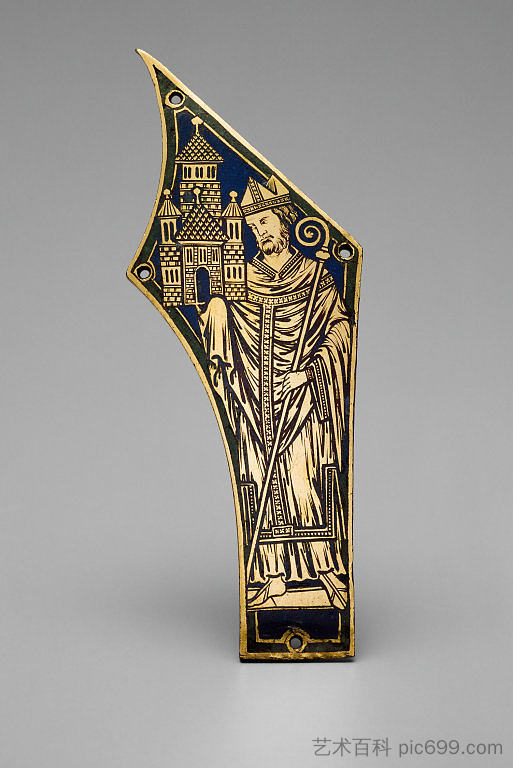 带有主教的牌匾 Plaque with Bishop (1200),凡尔登的尼古拉斯