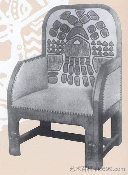 扶手椅子 Armchair (1904)，尼古拉斯·罗瑞奇