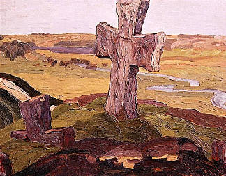 特鲁沃尔土丘上的十字架 Cross on the Truvor mound (1903)，尼古拉斯·罗瑞奇