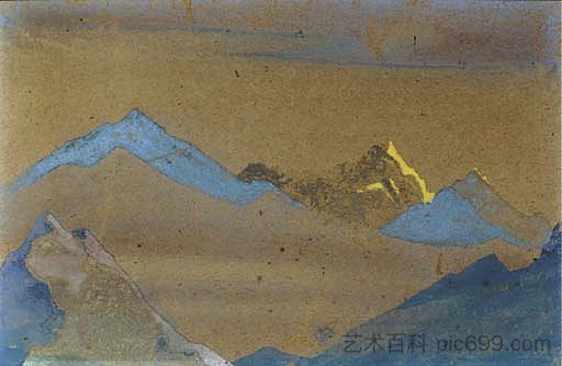 喜马拉雅山景观 Himalayan Landscape，尼古拉斯·罗瑞奇