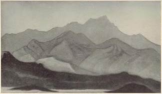 喜马拉雅山脉。上午。 Himalayas. Morning. (1940)，尼古拉斯·罗瑞奇