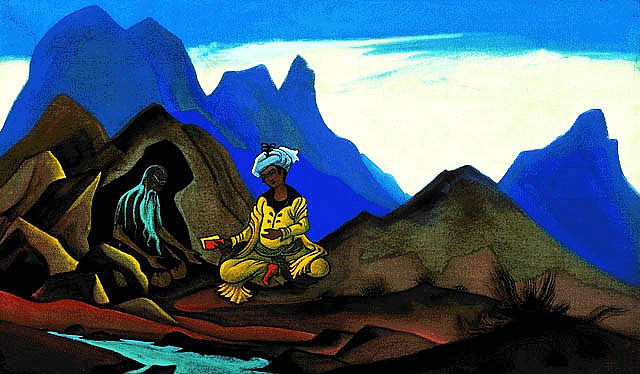 伊斯坎德尔和隐士 Iskander and hermit (1938),尼古拉斯·罗瑞奇