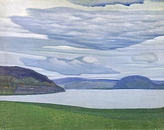 卡累利阿景观 Karelian landscape (c.1917)，尼古拉斯·罗瑞奇