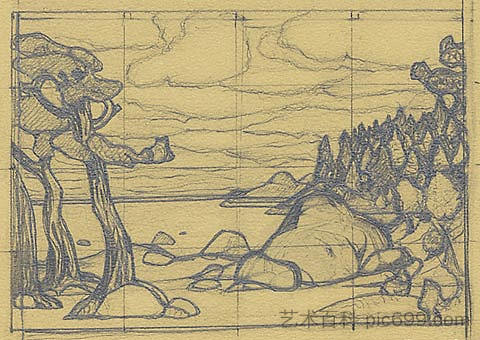 亲吻地球 Kiss the Earth (c.1912),尼古拉斯·罗瑞奇