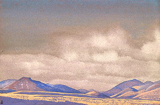 蒙古。察哈尔山。 Mongolia. Chakhar hills. (1936)，尼古拉斯·罗瑞奇