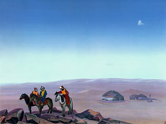 蒙古。蒙古包。 Mongolia. Yurtas. (1938)，尼古拉斯·罗瑞奇