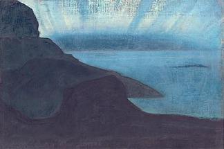 蒙希根（黑夜的闪耀） Monhegan (Shining of night) (1922; United States                     )，尼古拉斯·罗瑞奇