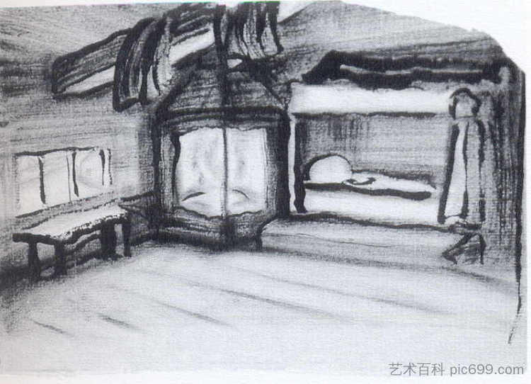 尾濑的房间 Oze's room (1912)，尼古拉斯·罗瑞奇