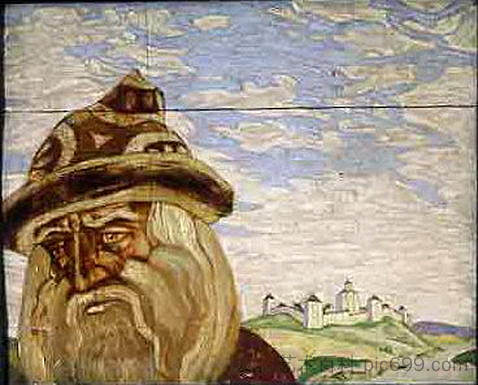 离别世纪 Parting century (c.1905)，尼古拉斯·罗瑞奇
