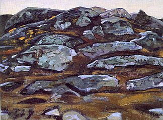 岩石（卡累利阿） Rocks (Karelia) (1917)，尼古拉斯·罗瑞奇