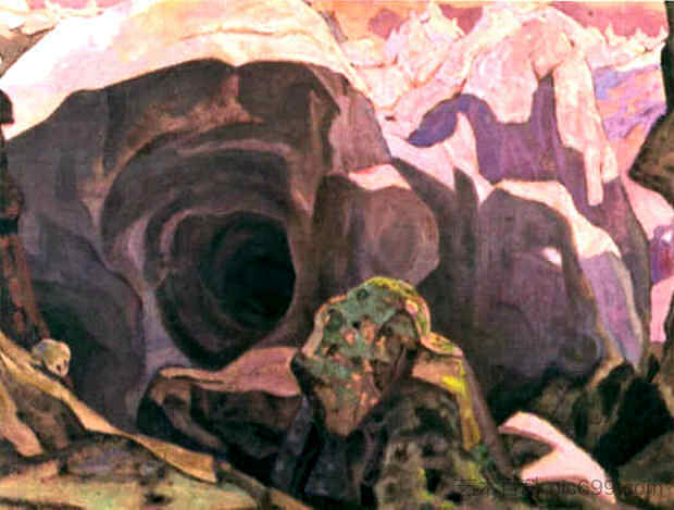 《佩尔金特》场景设计 Scene design for "Peer Gynt" (1911)，尼古拉斯·罗瑞奇