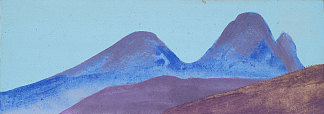 山地研究 Study of mountains (c.1944)，尼古拉斯·罗瑞奇