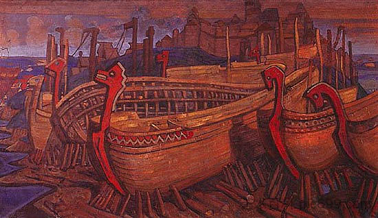 他们建造船只 They build the ships (1903)，尼古拉斯·罗瑞奇