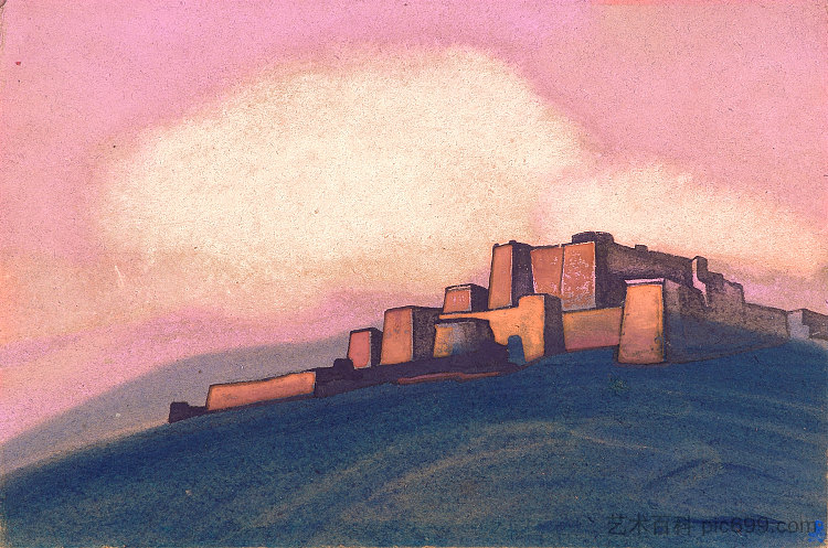 西藏堡垒 Tibetian fortress (1936)，尼古拉斯·罗瑞奇